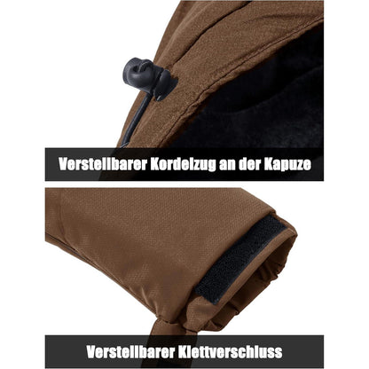 Herren Winter Skijacke Fleece Gefüttert Jacke Wasserdicht