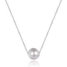 Perle Choker Halskette 925 Sterling Silber Süßwasser