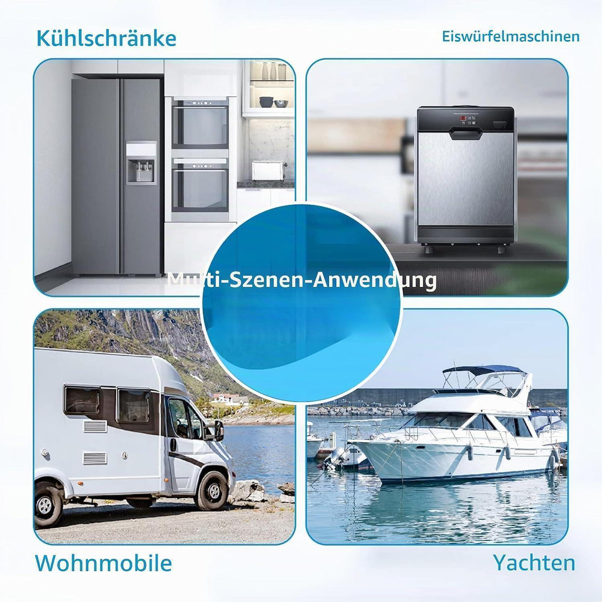 Wasserfilter für Kühlschrank – 3er Pack mit Kokosnusskohle