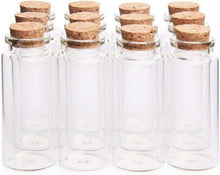 30 ml Mini Glasflaschen mit Holz Korkverschluss- 36er Pack