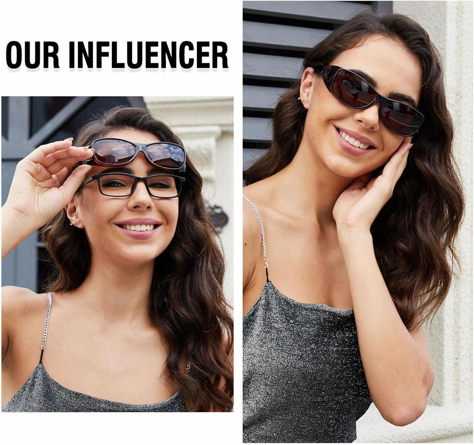 DUCO Sonnenbrille Polarisiert UV400 Schutz Fit-over Wrap