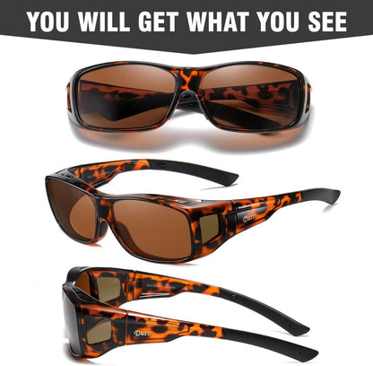 Polarisierte Überbrille UV400 Schutz Wrap Around Blendschutz