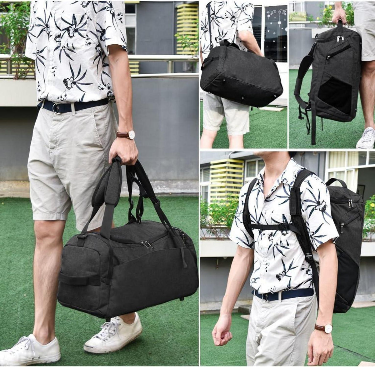 Sporttasche Männer Reisetasche Rucksack 40L Schuhfach