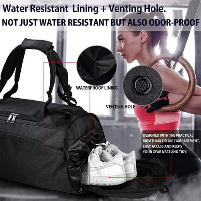 Sporttasche mit Schuhfach und Rucksack-Funktion 40 Liter