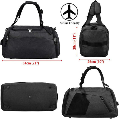 Sporttasche Männer Reisetasche mit Schuhfach 40 Liter Handgepäck