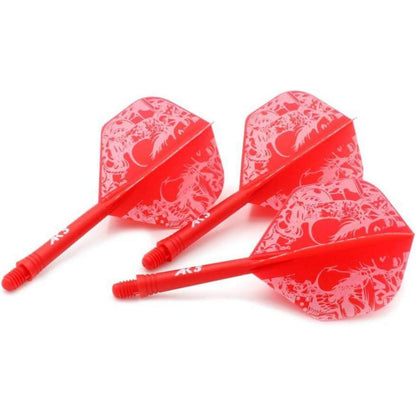 Personalisierte Dart Schäfte & Flights Set – Rote Schönheit