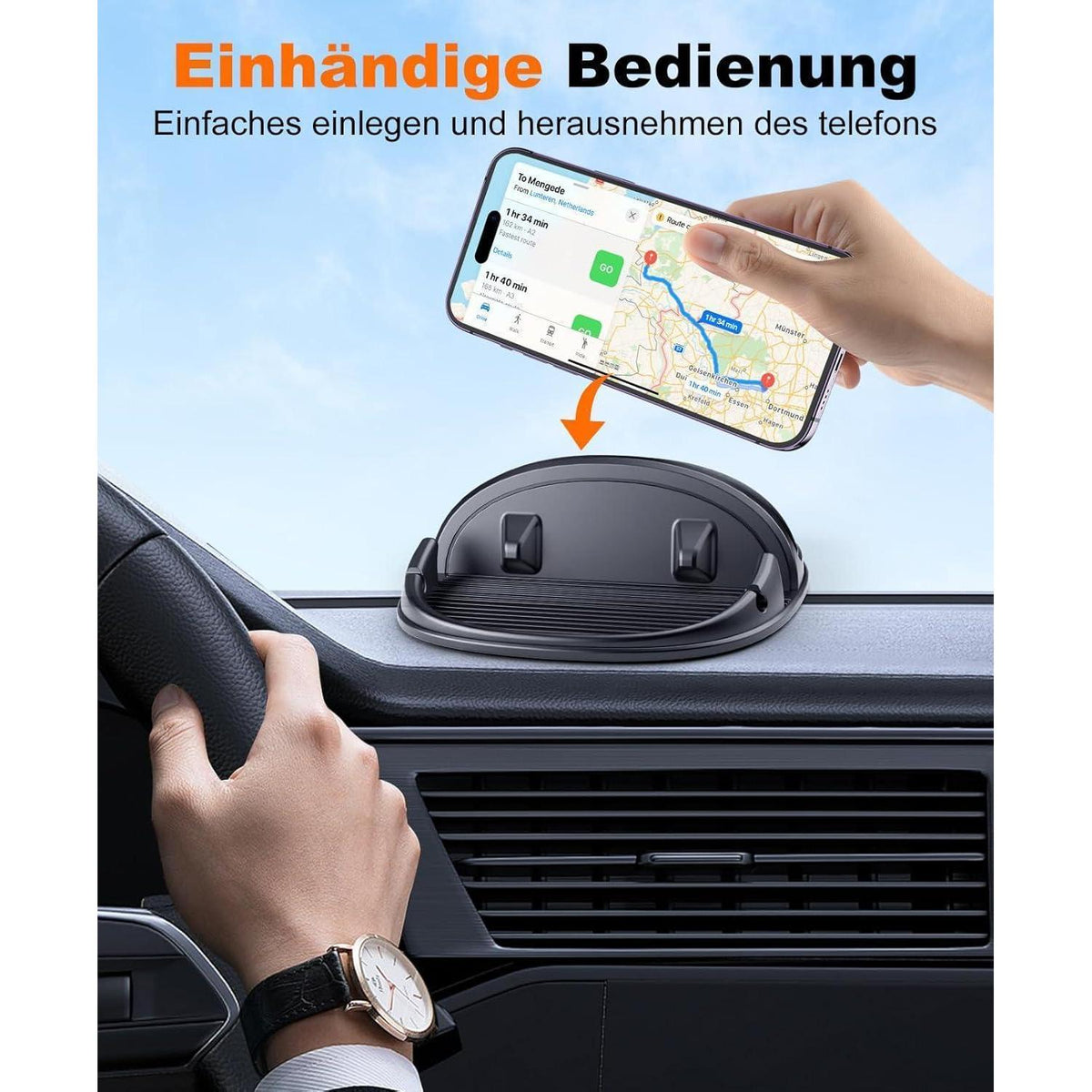 Handyhalterung Auto – Waschbar, Stabil & Kompatibel