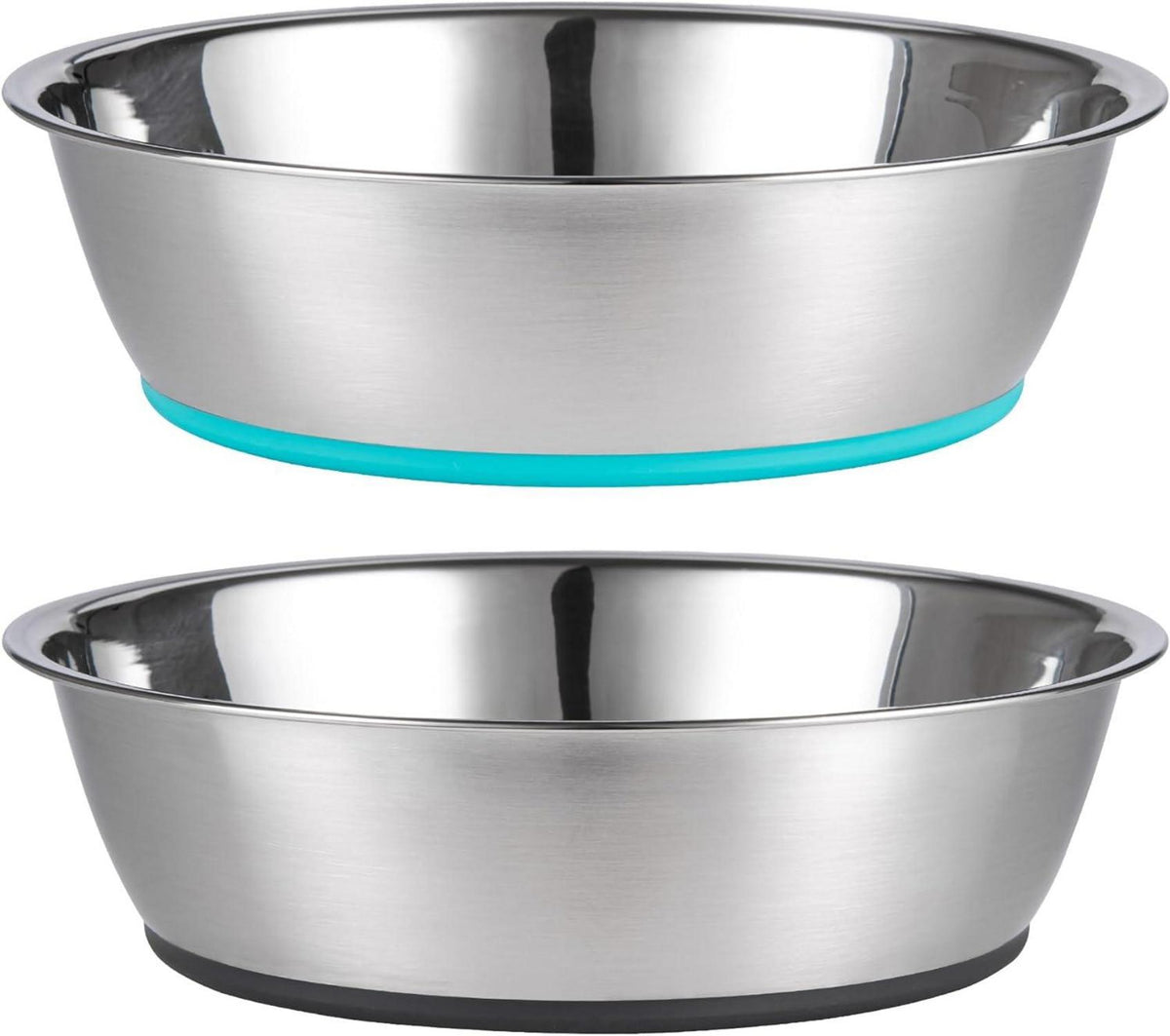 Rutschfester Edelstahl-Napf für Hunde und Katzen 425ML 2er Set