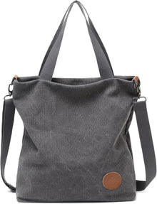 Canvas Schultertasche Damen Handtasche Groß Multifunktionale