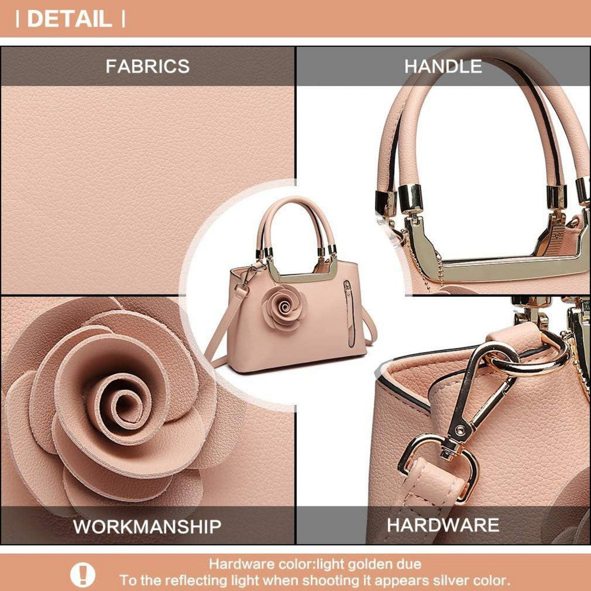 Miss Lulu Damen Handtasche Blumen Schultertasche PU-Leder Umhängetasche elegante Retro Tasche