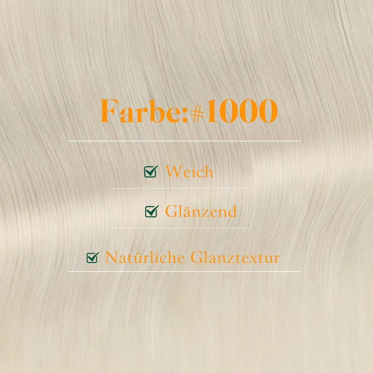 Echthaar Tape-in Extensions Platinblond 35cm - #1000