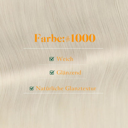 Echthaar Tape-in Extensions Platinblond 35cm - #1000