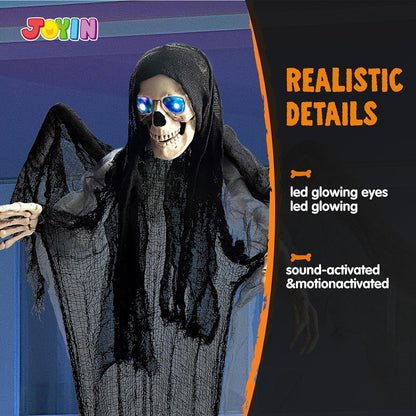 Halloween Skelett Geister Fliegender Sensenmann Pirat