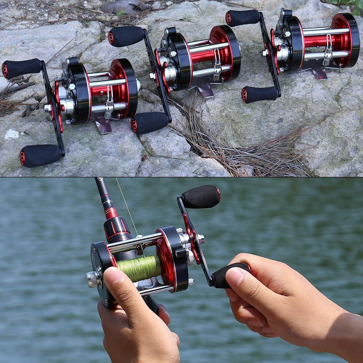 Angelrolle Warrior Baitcast rund verstärkter Metallkörper Supreme Star