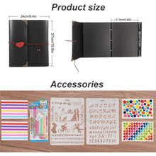 DIY Scrapbook Fotoalbum mit Zubehör, Groß in Lederoptik