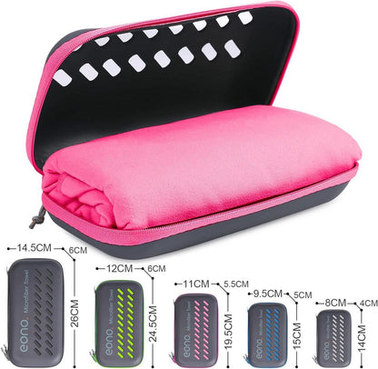 Mikrofaser Handtuch Ultra leicht schnelltrocknend Strand Reise Sporthandtuch 180x90cm Fuchsia