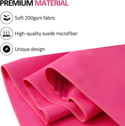 Mikrofaser Handtuch Schnelltrocknend Ultra Leicht Fuchsia XL 180x90