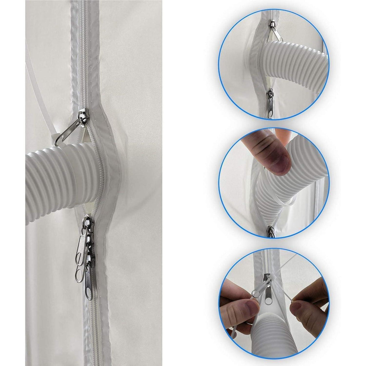 Türabdichtung Klimaanlage mit Reißverschluss 90x210cm