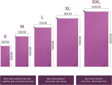 Mikrofaser Handtuch Schnelltrocknend Ultra Leicht Violett XL