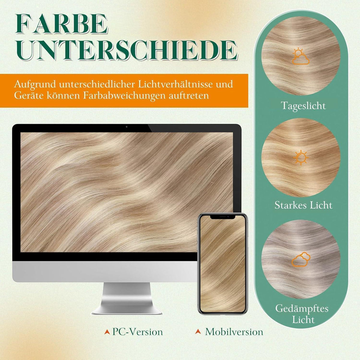 Blond Tape-in Echthaar Extension Aschblond & Hellblond 50cm