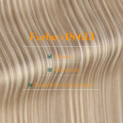 Balayage Haarverlängerung Tape-In 40cm Aschblond/Hellblond