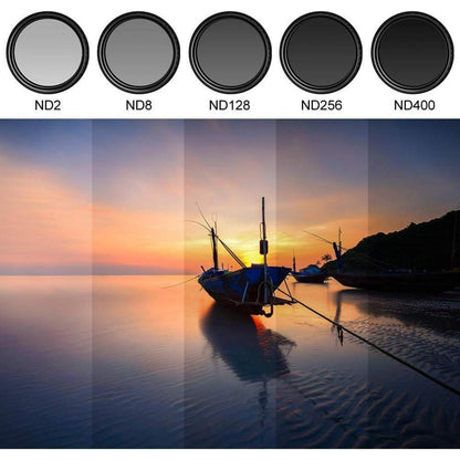 Fotover 82mm Variabler ND Filter ND2-ND400 für DSLR Kamera