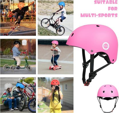 XJD Kinder Jugend Fahrradhelm für Multisport 3-13 Jahre M: 55-57 cm Pink