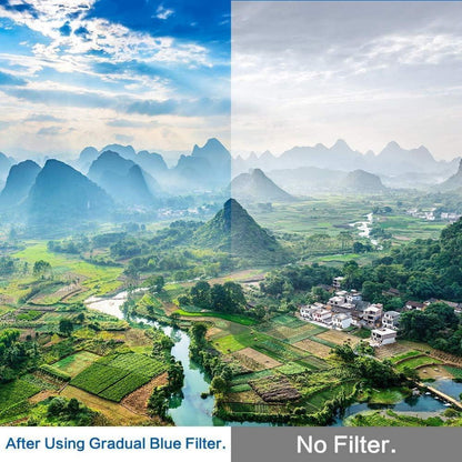 62mm Fotover Farbverlaufsfilter Set mit 9 Filtern + Taschen