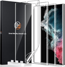 Schutzfolie Samsung Galaxy S22 Ultra 3 Stück HD Klar 3D Displayfolie