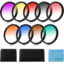 49mm Graduierte Farbfilter-Set 9 Stück für DSLR Camera