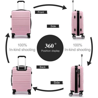 Hartschalenkoffer M (55cm) Pink mit TSA Schloss