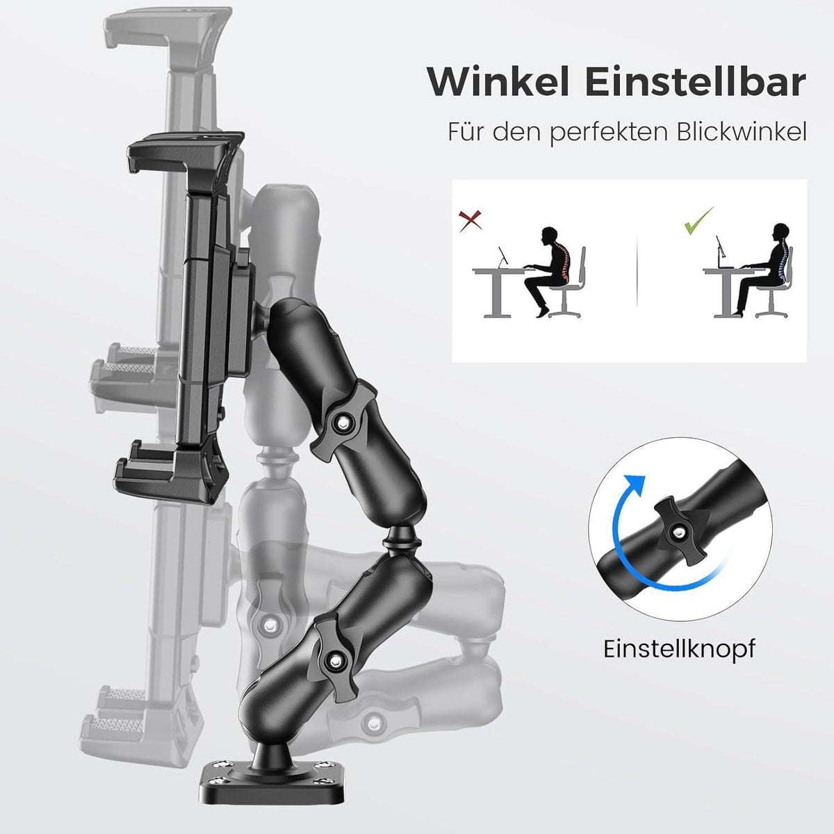 Tablet Autohalterung 360° Drehbar & Verstellbar