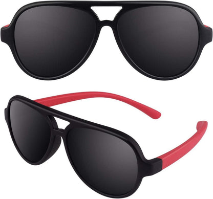 CGID Polarisierte Kinder Fliegerbrille 3-6 Jahre Flexibel