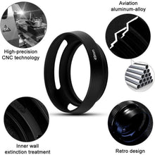 39mm Hohl Metall Gegenlichtblende für Canon Nikon Sony