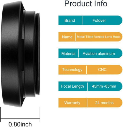 39mm Metall Sonnenblende Streulichtblende für Canon Nikon Sony Pentax