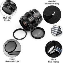 Fotover 52mm UV CPL Filter Set mit Objektivdeckel & Beutel