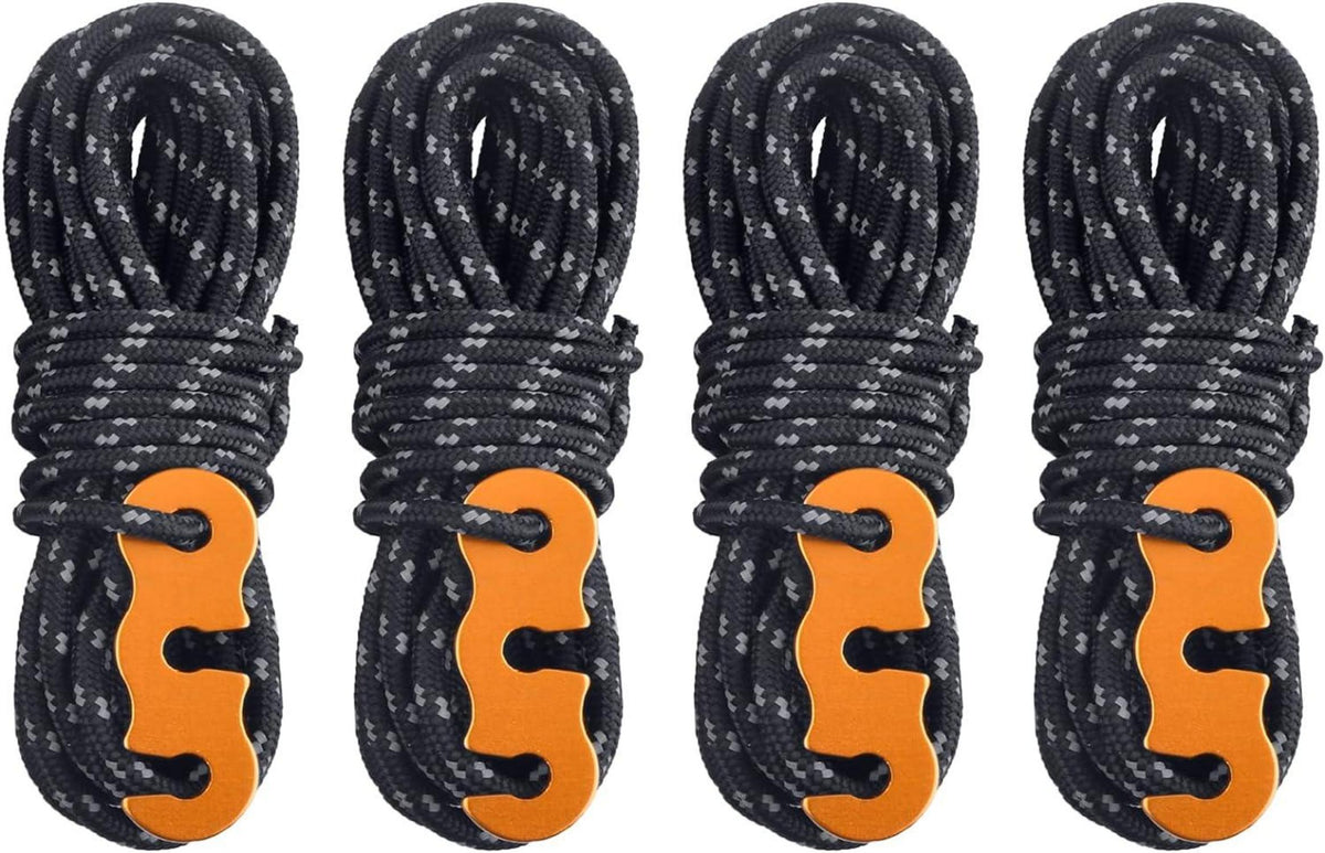 Reflektierende Abspannseile Paracordseil Seilspanner Zelt Camping 4m