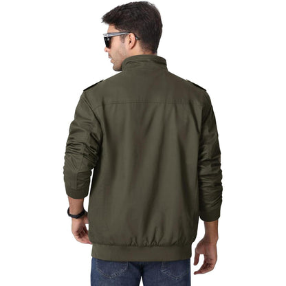 Herren Übergangsjacke Cargo Militärjacke Winddicht mit Taschen