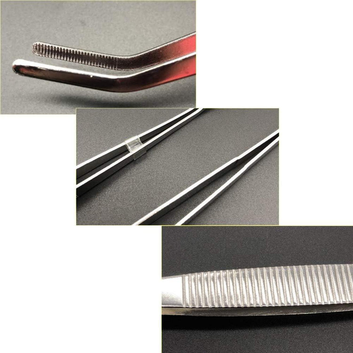 Edelstahl Pinzette Zange 6er Set Präzise Spitzen Kochen Medizin 6,3 Zoll