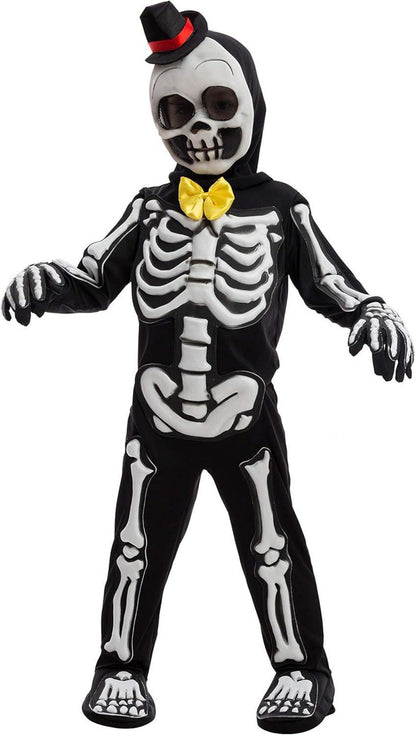 Kinder Skelett Kostüm Leuchten Dunkel Halloween