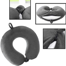 Luxuriöses Memory Foam Reisekissen - Kompakt & leicht, grau