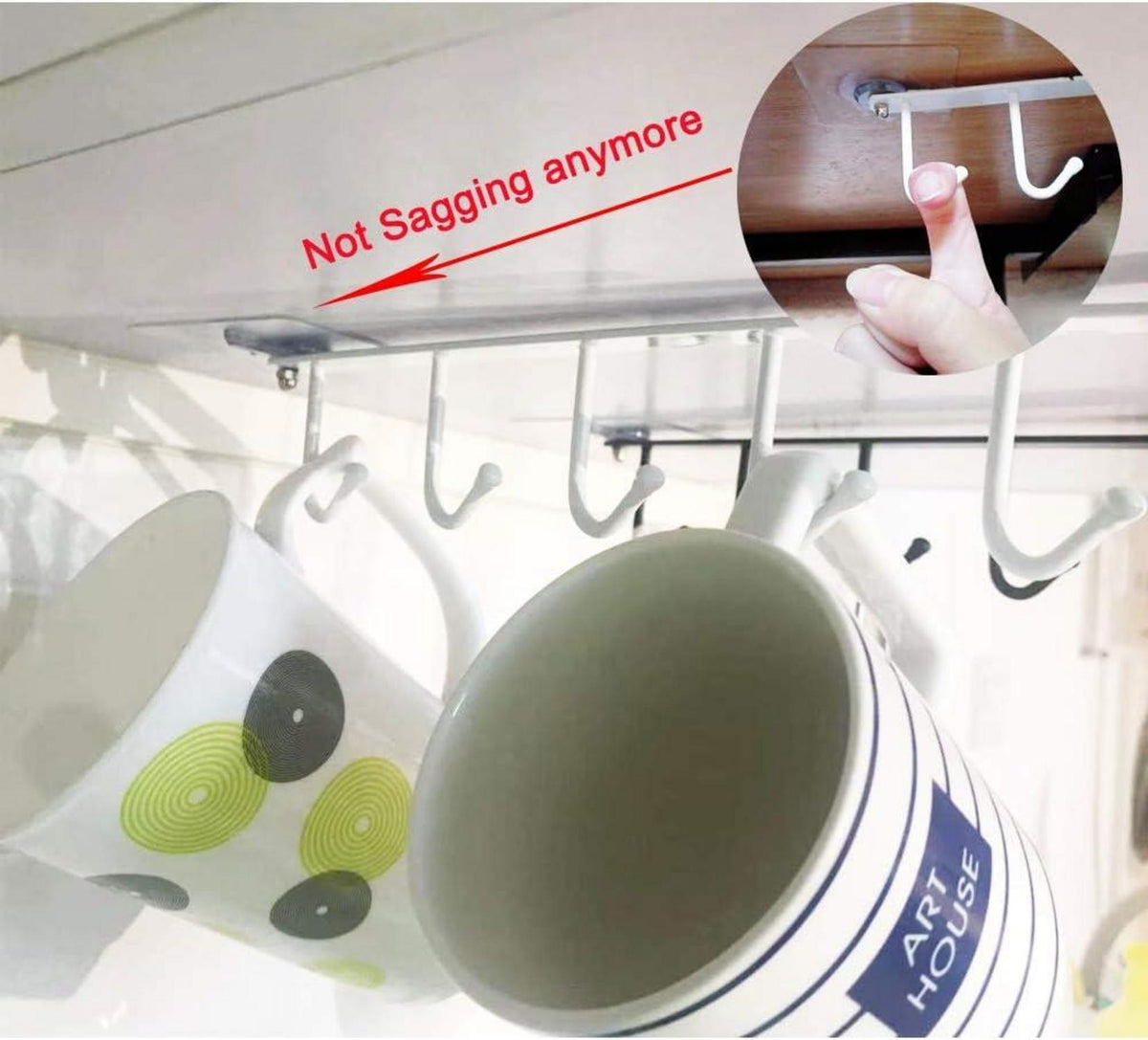 Becherhalter Tassen Weingläser Haken Küchenutensilien Schrank Rack