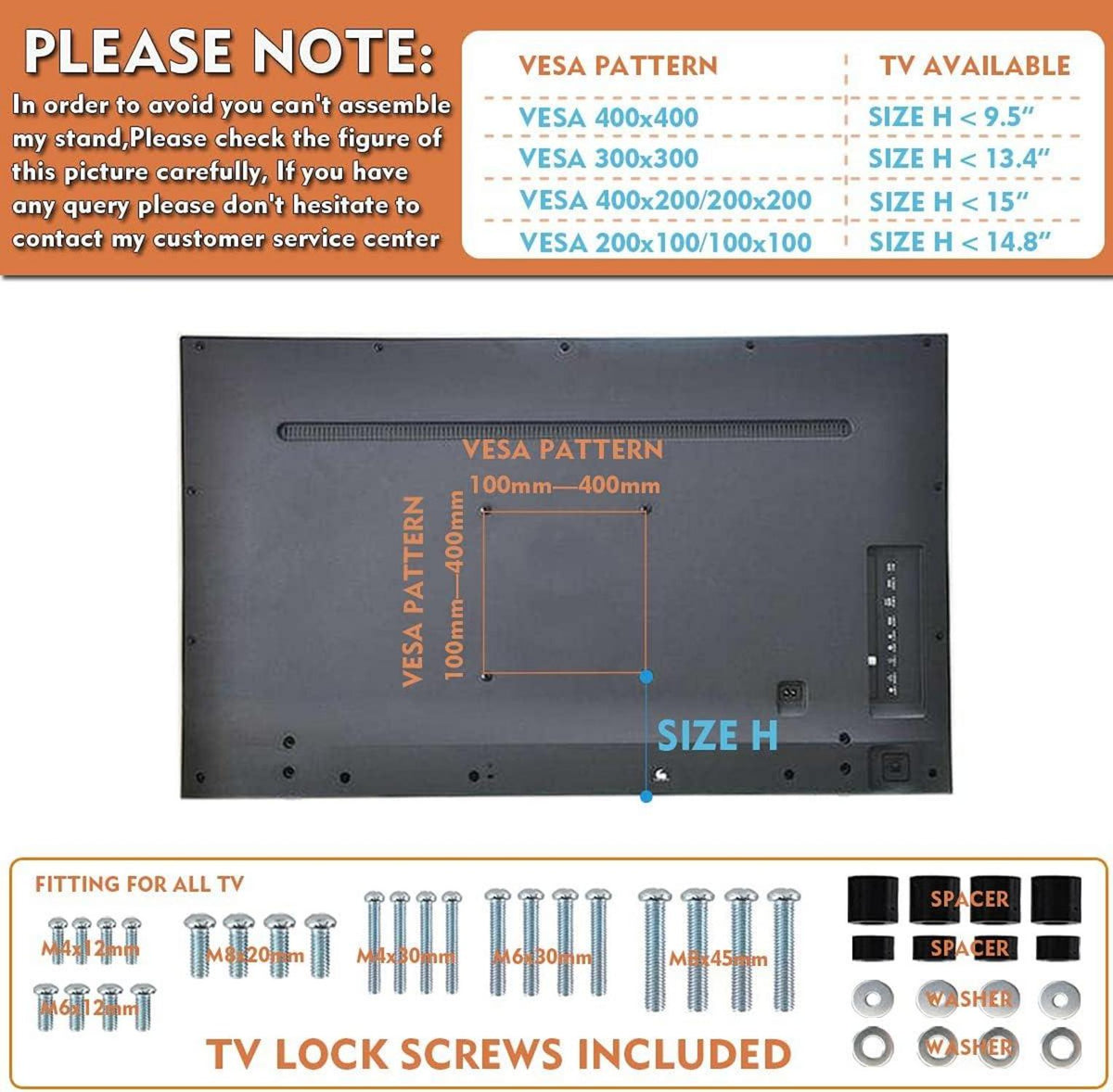 TV Ständer schwenkbar höhenverstellbar 27-60 Zoll 45kg Glassockel