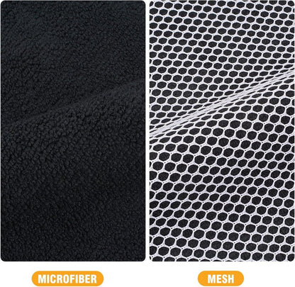 6er Pack Mikrofasertücher schwarz 30x30cm