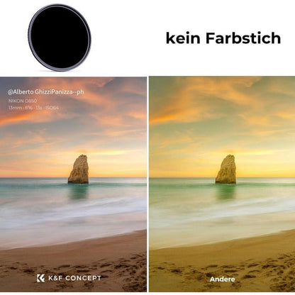82mm ND1000 Graufilter ND Filter Neutral Slim 10 Stop