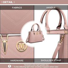 Miss Lulu Damen Handtasche Mittelgroß Rosa Lychee Muster
