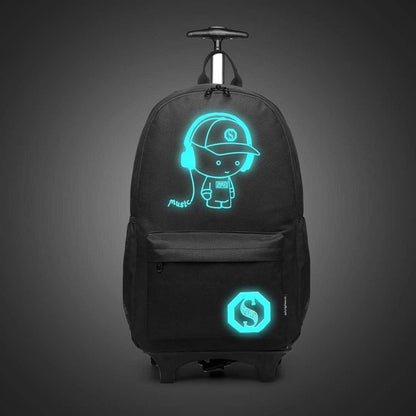 Kinderrucksack mit Rollen & Teleskopgriff, Handgepäckkonform