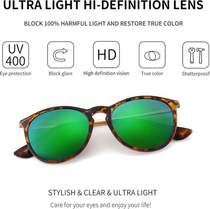 Damen Sonnenbrille Vintage Retro Designer Stil Polarisiert