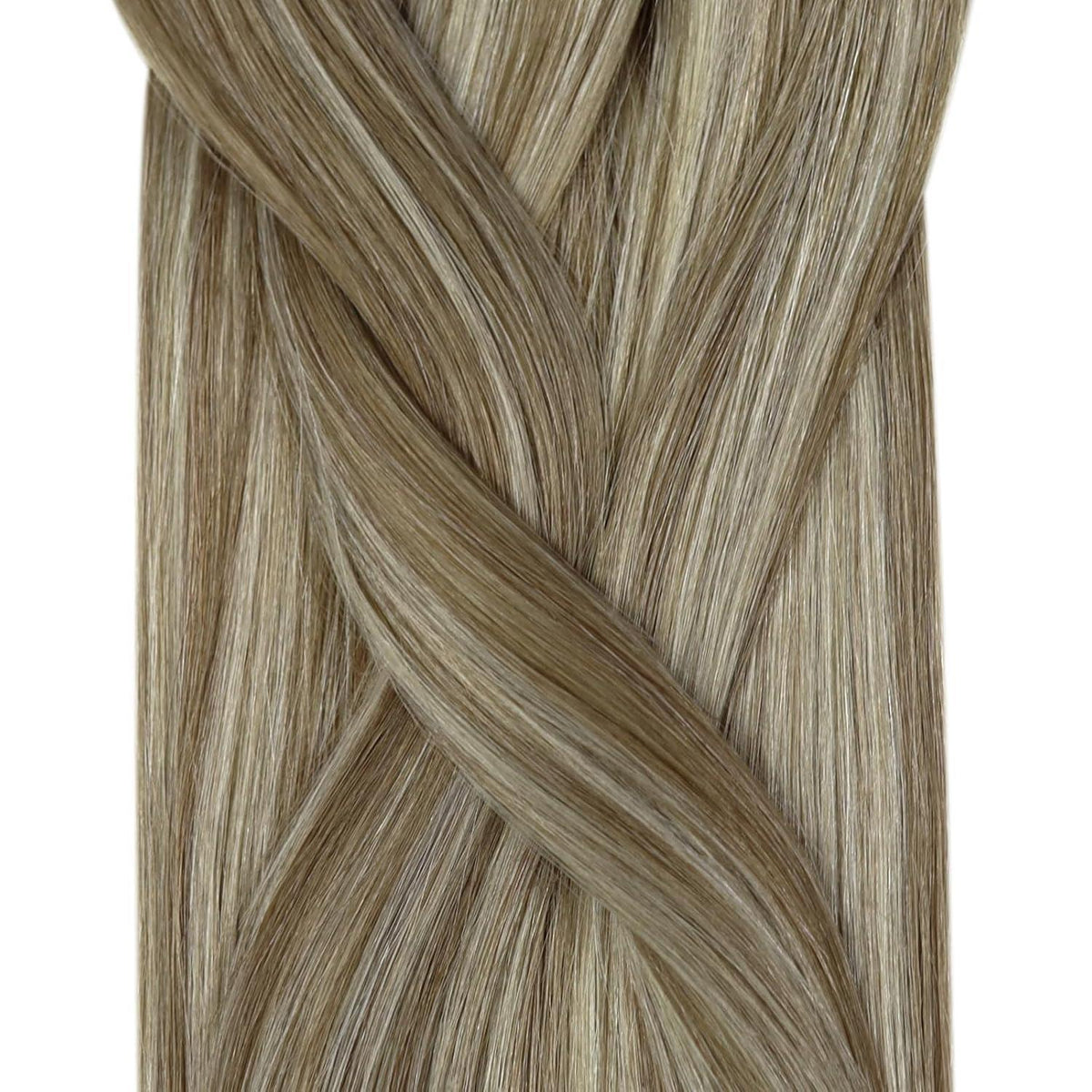 Echthaar Micro Ring Extensions Hellbraun 45cm