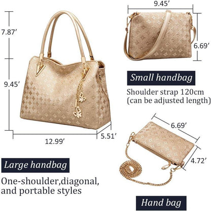 Pahajim Handtasche Damen Set Mittelgroß Umhängetasche